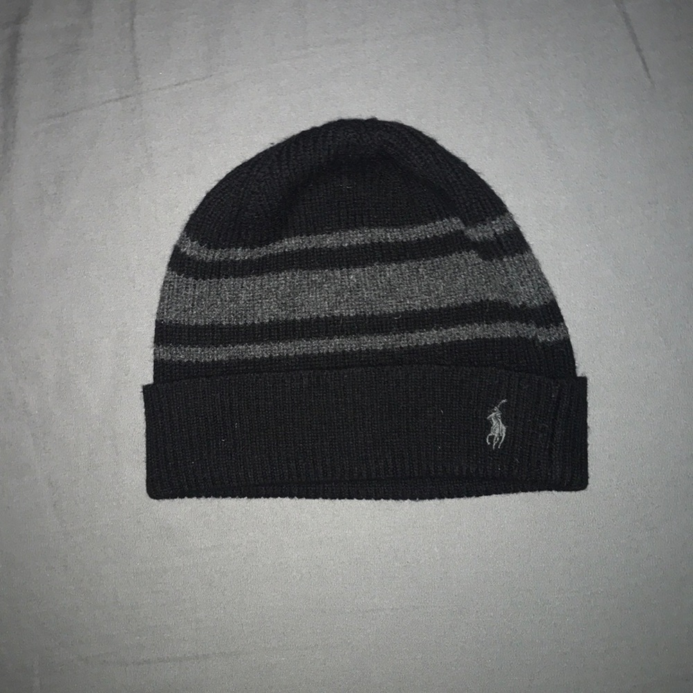 Kids Polo By Ralph Lauren Beanie Hat With Stripes